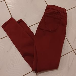 4/$60 Burgundy Curvy Jeggings - Size 28